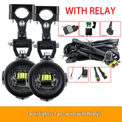 Enhanced 40W 6000K Motorcycle Auxiliary Fog Light Lamp (Set 3)