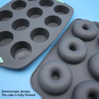 Heat resistant silicone loaf bread muffin donut cake baking tray oven baking pan silicone bakeware set Silicone Cake Pan Set 4
