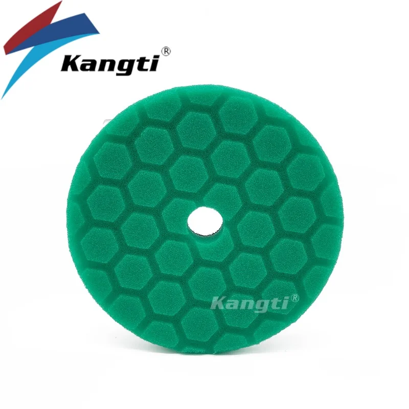 Kangti 5 자동차 연마 패드 키트 세트 자동차 폴리 셔 드릴 용 자체 접착 버핑 왁싱 스폰지 울 휠 연마 패드