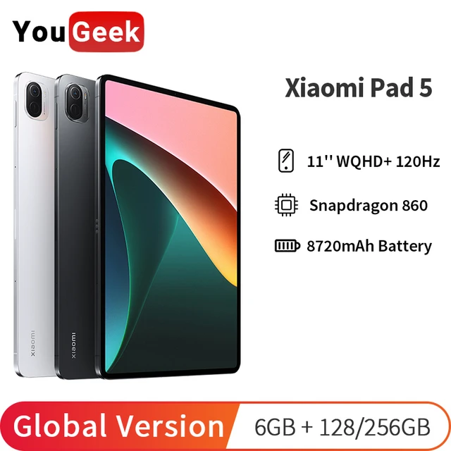 Global Version Xiaomi Pad 5 Mi Tablet Snapdragon 860 120Hz 11inch WQHD+  2.5K LCD Display 6GB 128GB/256GB 8720mAh Pad5 Tablets - AliExpress