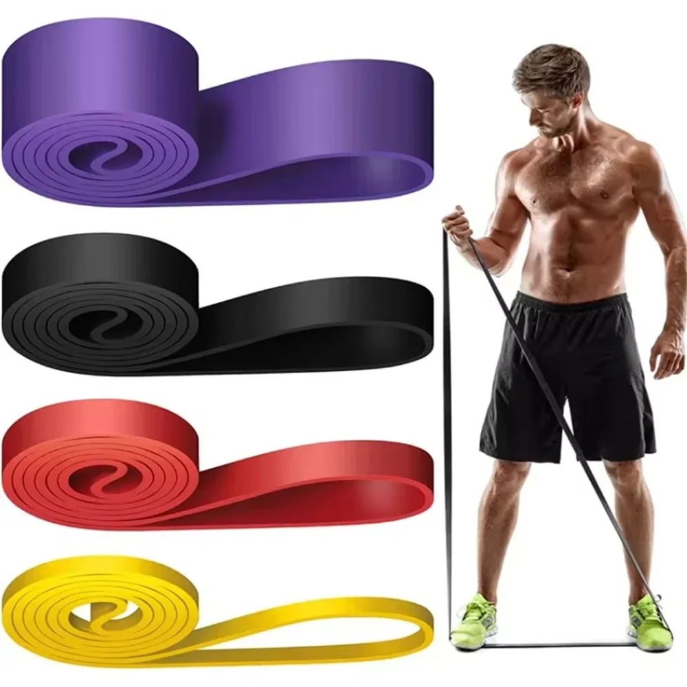 1pcs Fitness Elastic Band Tpe Resistance Band Yoga Assist Tension Latex Elastic Rope Training Shoulders Backs And Hips Resistance Bands