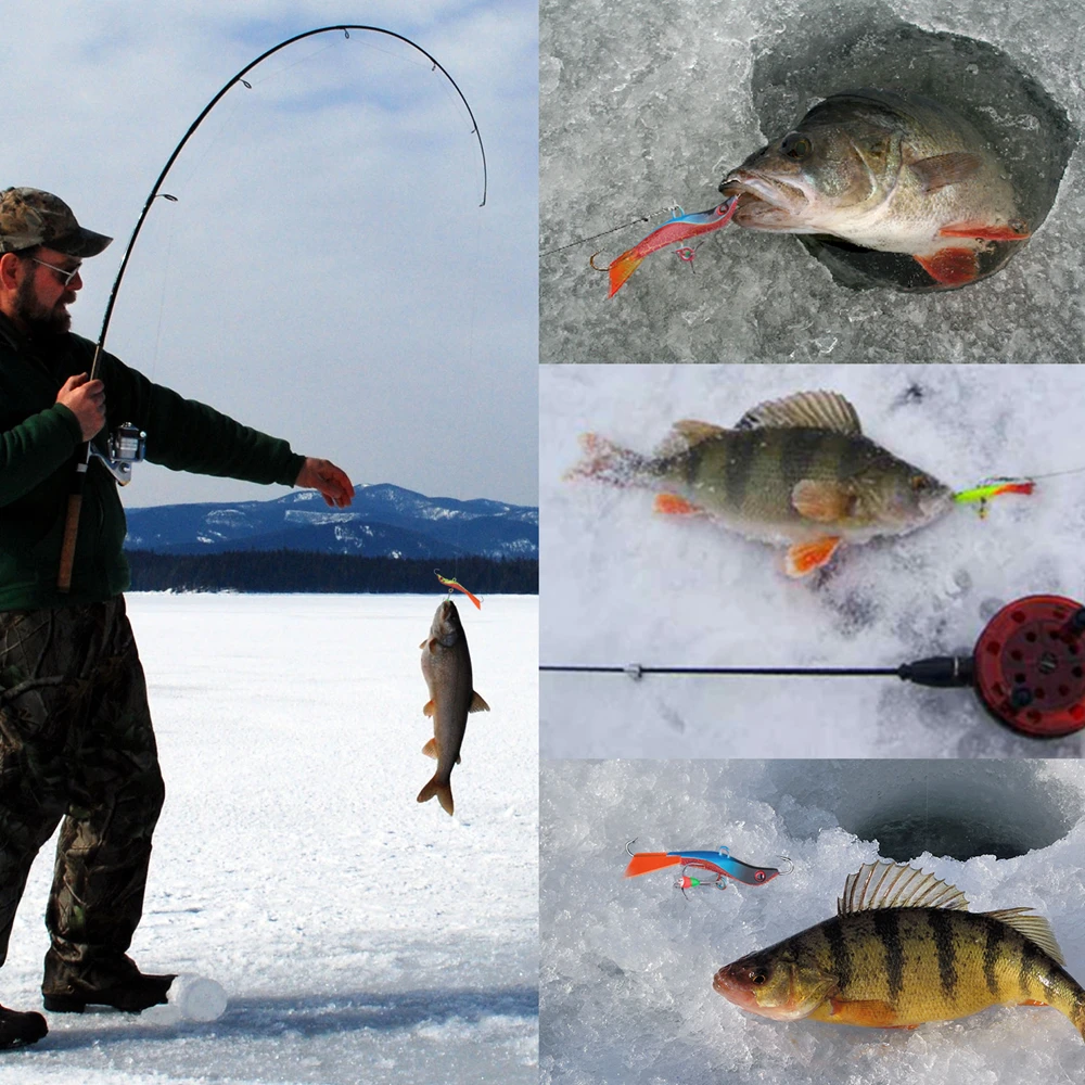 Goture New Winter Fishing Lure Balancers Ice Fishing Jig Wobblers for Trout Bass Pike Perch Carp Luminous Ice Fishing Balancer