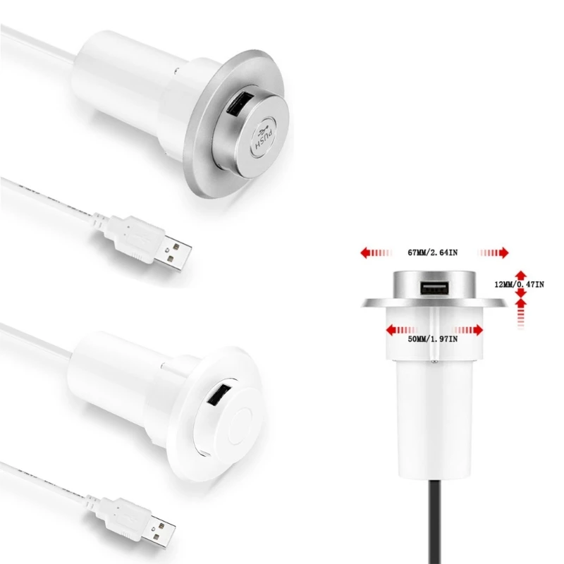 

Новый всплывающий настольный разъем USB 2.0, 3-портовый адаптер-разветвитель-концентратор для портативного ПК, компьютера