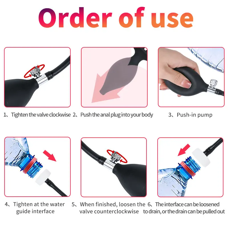 Inflatable Anal Plug And Enema Dilator For Prostate Massage_voghion.com