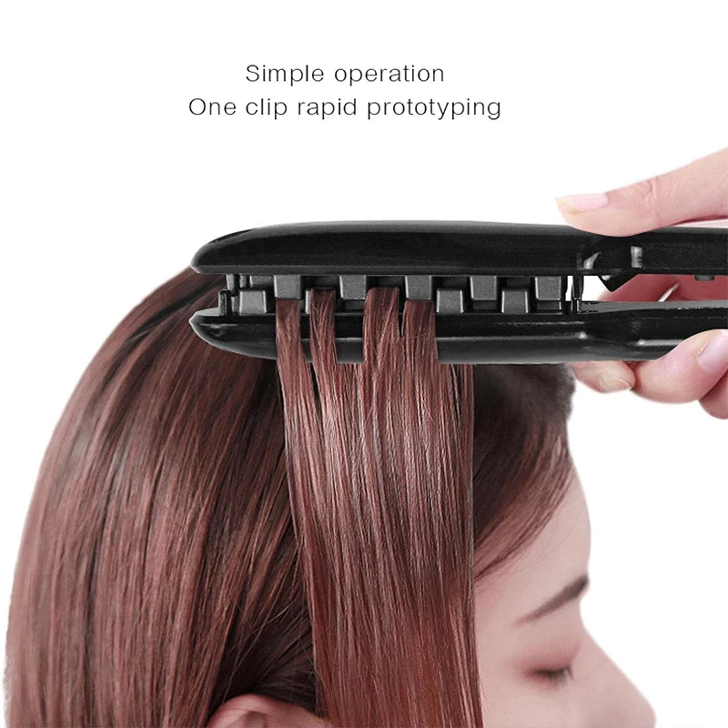 3D Grid Hair Crimper Professional Fluffy Iron Increase Volume Ceramic Hair Tool Hair Waver Styling Crimping Perm Pliers 4