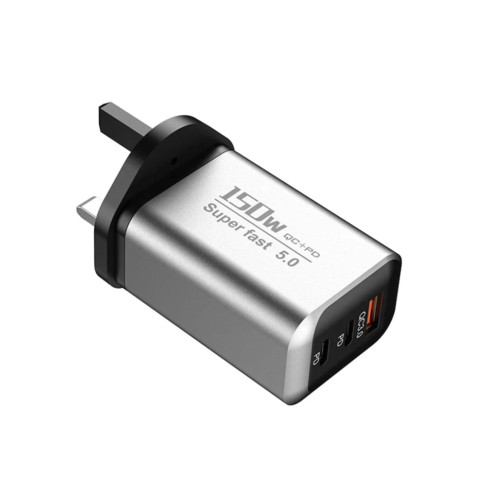 UK Plug Silver