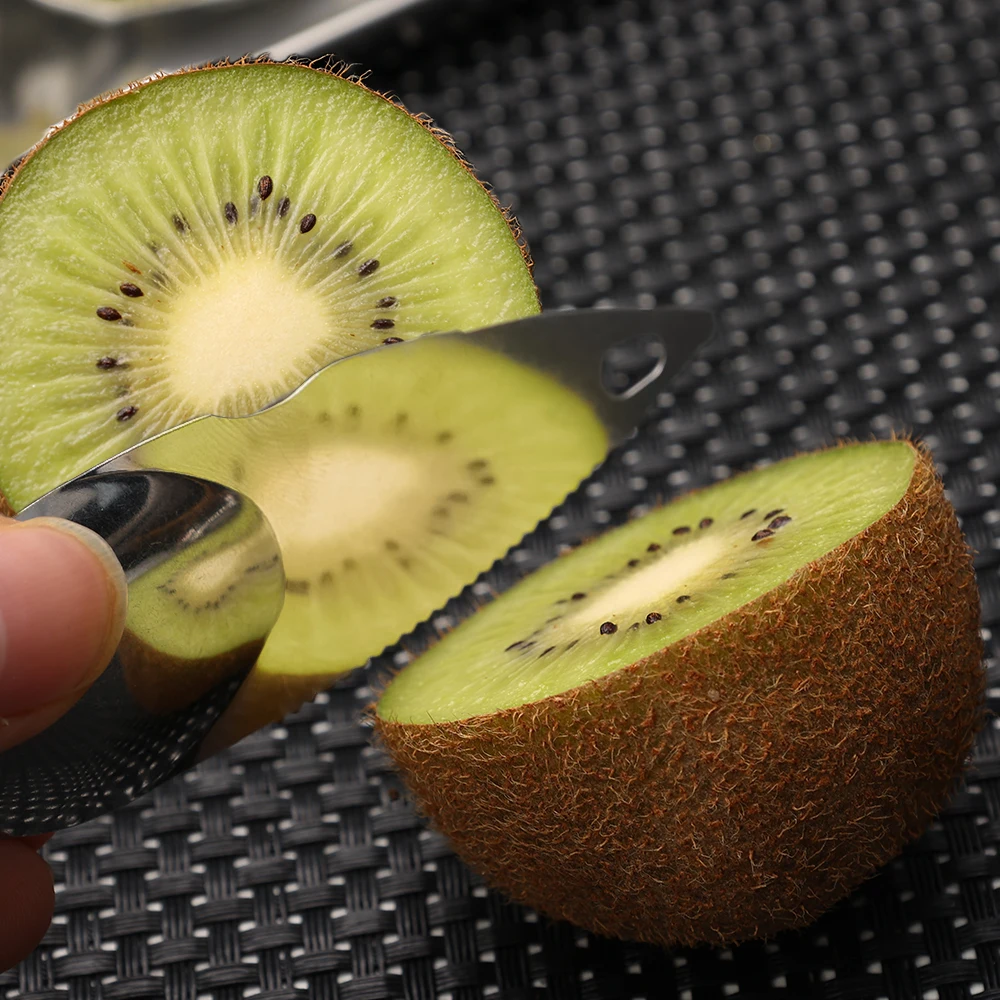 Pelakiwi Professionale – Sbucciatore E Affettatore Per Kiwi, Mango E Frutta, Utensile In Acciaio Inox Con Manico Ergonomico, Veloce E Pulito