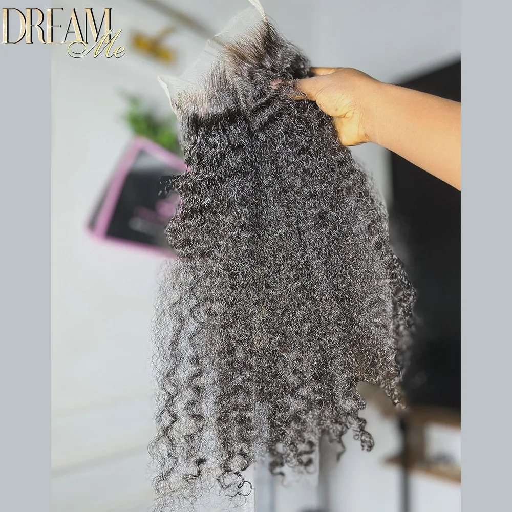 Kinky Curly 4x4 5x5 6x6 HD Lace Closure Only SKINLIKE Real HD Lace 13x4 13x6 Frontal Deep Curly Human Hair Melt Skins