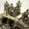 1/35 Vehicle-mounted U.S. Navy SEAL Team Six Special Forces Resin 6 Soldiers Without Car Unassembled and Unpainted Model Kit 1