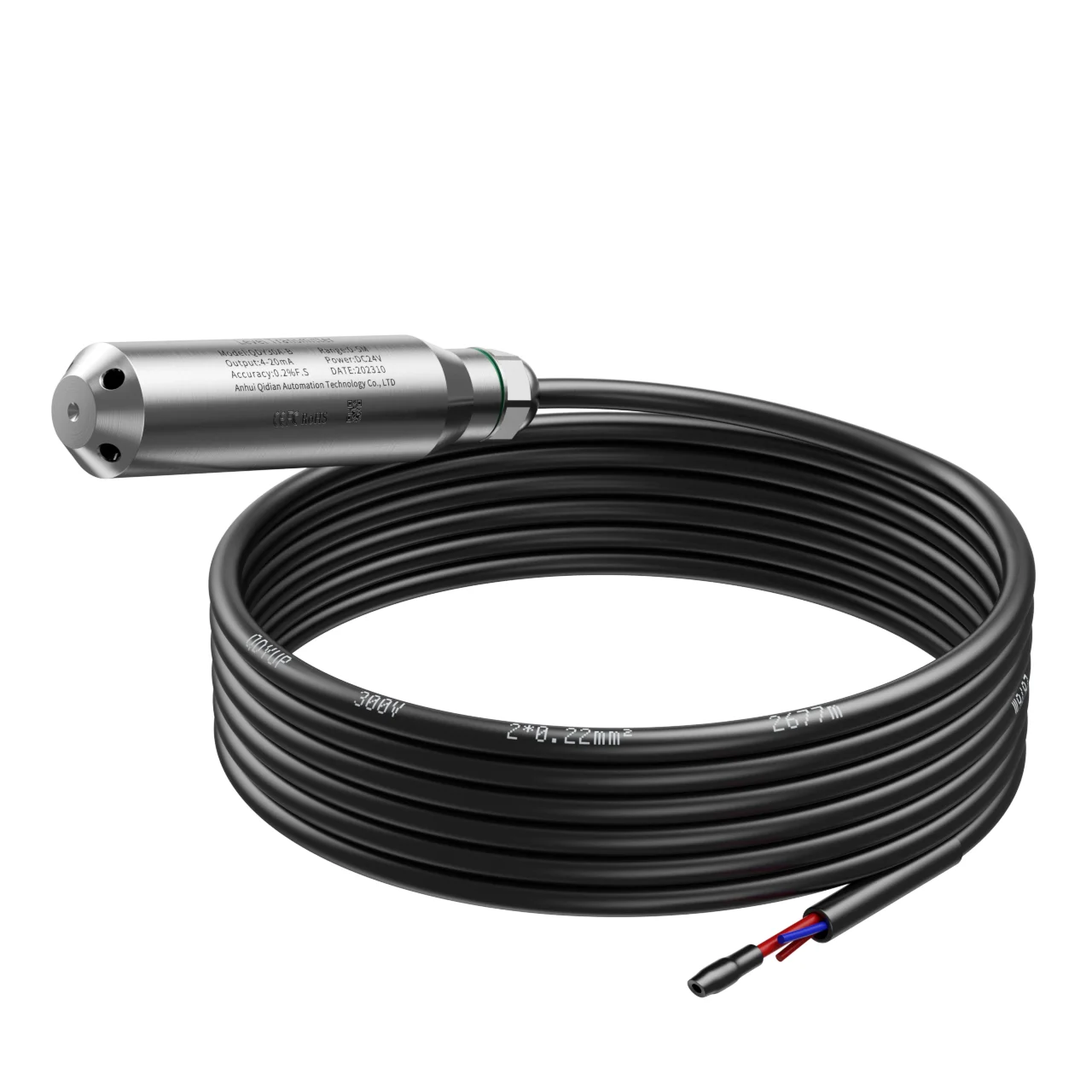 5M to 4-20m Integral Level Transmitter Liquid Oil Water Level Sensor Probe Detect Controller Float Switch 0-10m RS485 for Pump