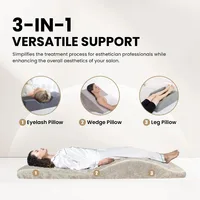 Matelas et housse pour extensions de cils, matelas ondulé Camilla Pestañas, matelas de salon de beauté, matelas en mousse pour spa, lit de beauté, surmatelas incurvé 3
