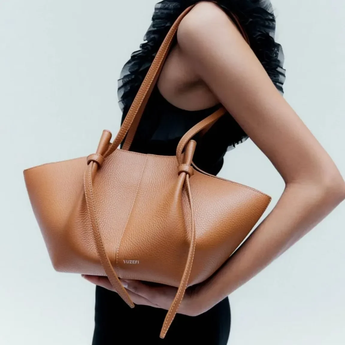 London YUZEFI Large Tote Bags for Women's Luxury Handbags Leather Large Capacity Shoulder Bag Fashion Armpit Bag Female 6