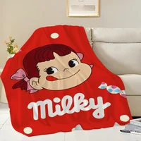 Cute Fujiya P-Peko Chan Blanket Skin friendly comfort warm soft plush blanket suitable sofa living room office bedroom 1