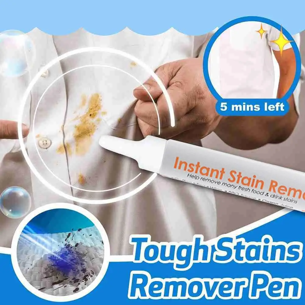 Magic Clothes Decontamination Pen Portable Non-washable Removal Pen Wine Small Stain Grease Emergency Removal Coffee Dirt F1D8