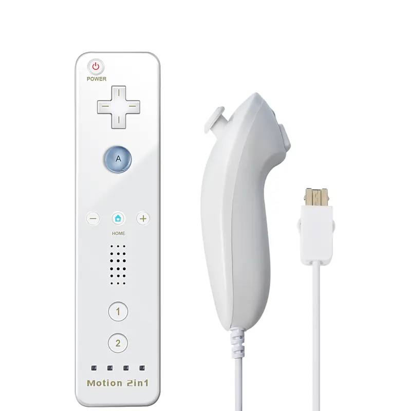 2 in 1 For Nintendo Wii Controller Set Optional Motion Plus Joystick Wireless Remote Gamepad with Silicone Case Video Game - Image 19