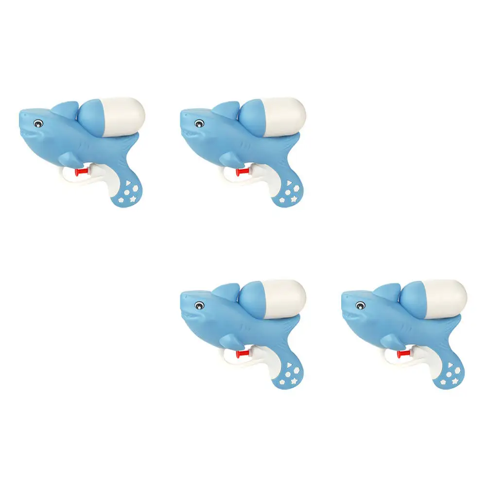4Pcs 미니 슈터 건 프리미엄 플라스틱 경량 휴대용 어린이 야외 물 싸움 여름 수영장 파티 재미있는 선물
