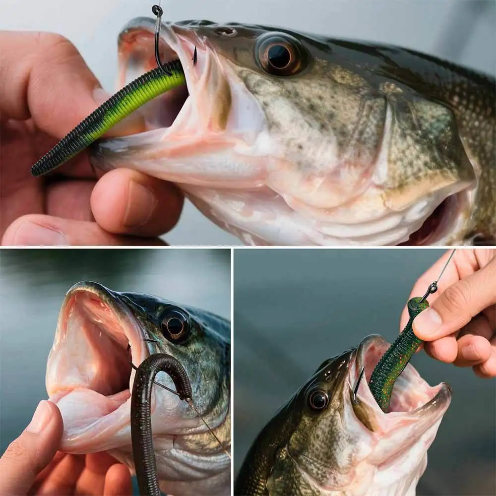 10Pcs Wurm Stick Weiche Köder 5,5-8G/10-13CM Künstliche Weiche Köder Angeln Lockt salzwasser Pesca Angeln Zubehör Großhandel – Detail 8