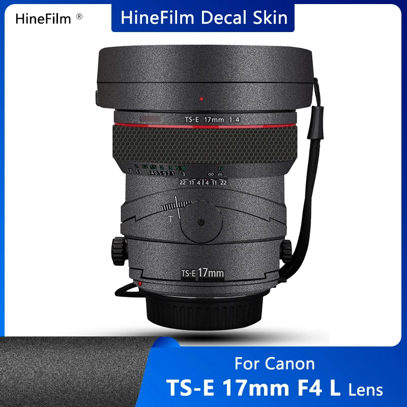 Anti-scratch Lens Decal Skins para Canon Etiqueta Tribunal Premium Wrap Cover Ts-e 17 mm f 4l Ts-e17