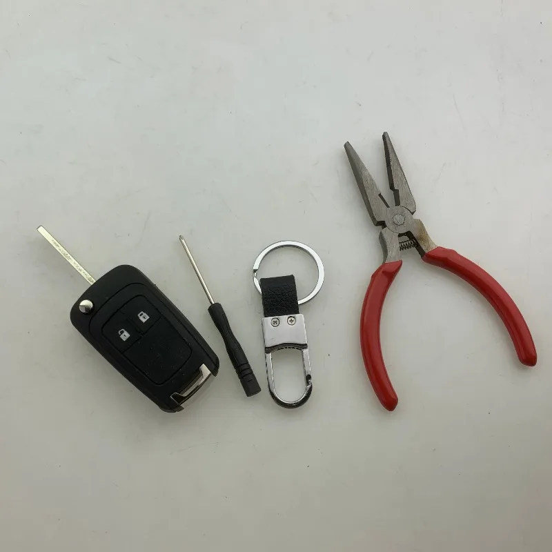 1set for Car Folding Lock Housing, Car Key Remote Control Housing Modification, Without Chips and Batteries Dismantling Pliers