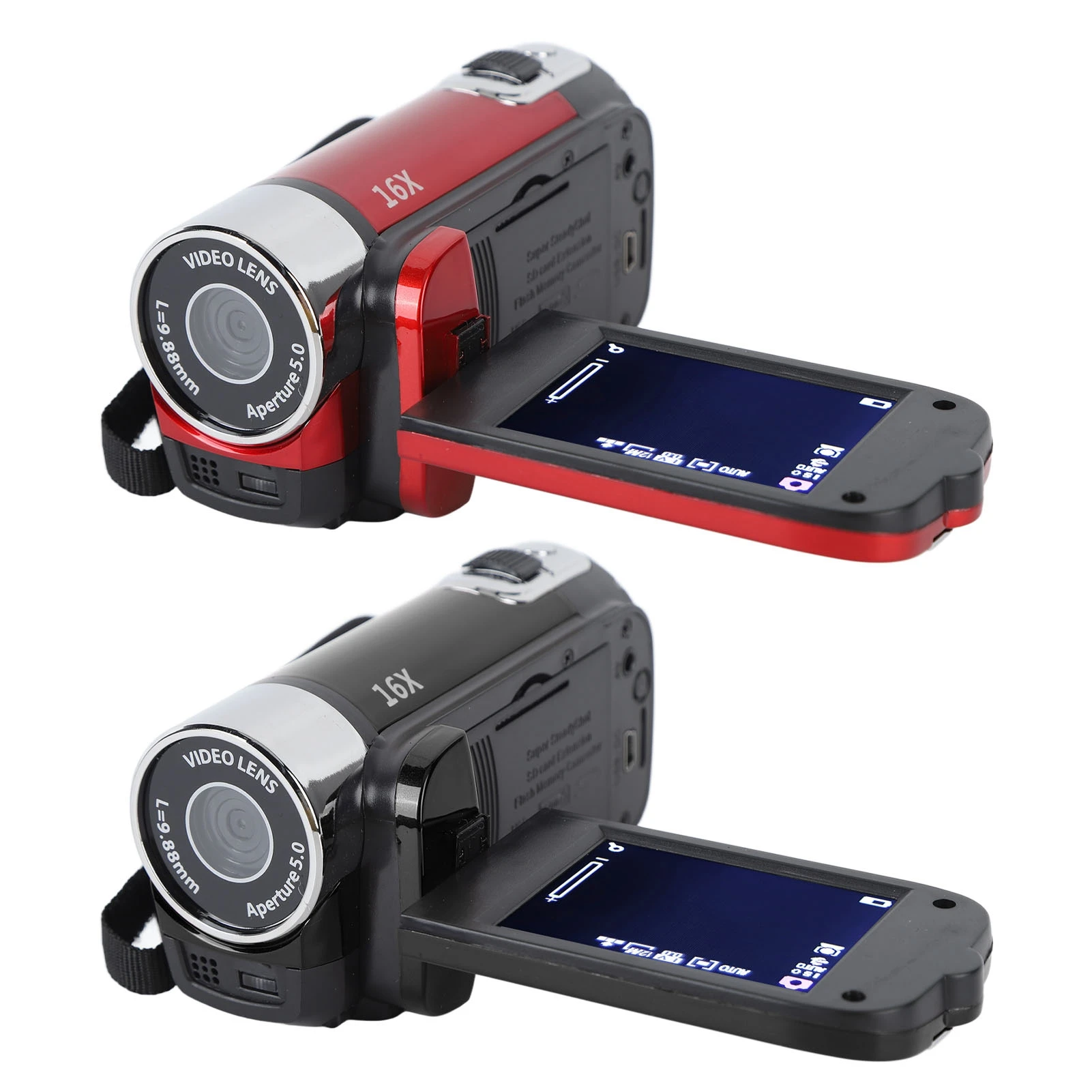 USB 케이블 Vlogging 카메라, TFT 회전 스크린, 16x 디지털 줌 비디오 카메라, 2.7 인치 카메라, 4K 48MP DV 카메라