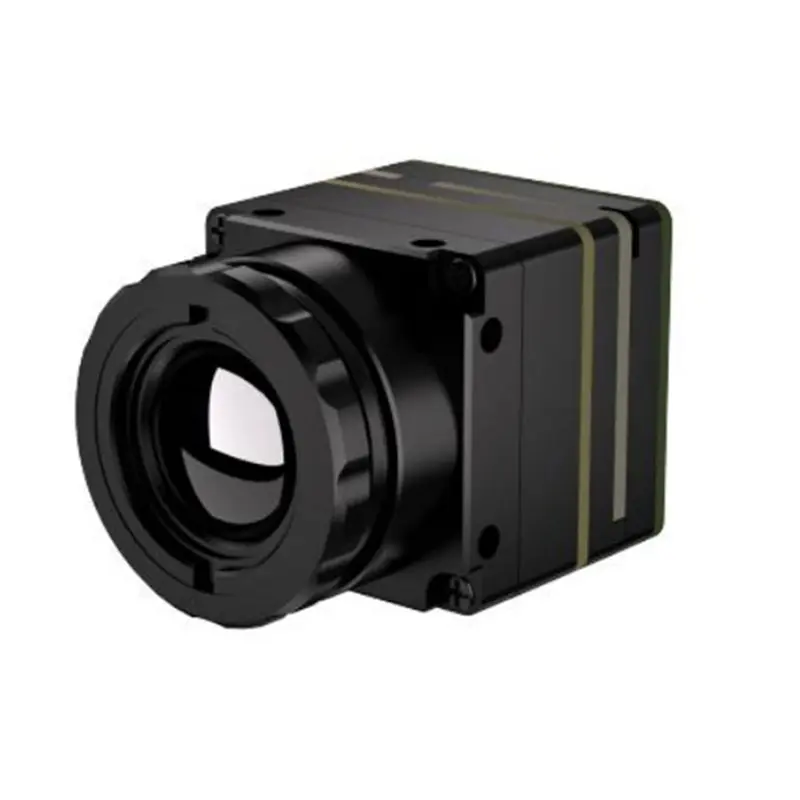 Caméra thermique 256x192 4mm montée sur drone professionnel, détection infrarouge à 400m pour inspection aérienne.