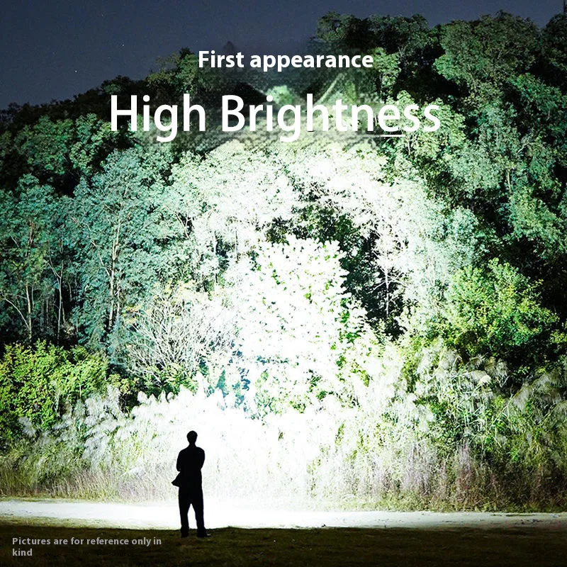 مصباح يدوي LED عالي الطاقة وبعيد المدى، مع بطارية...