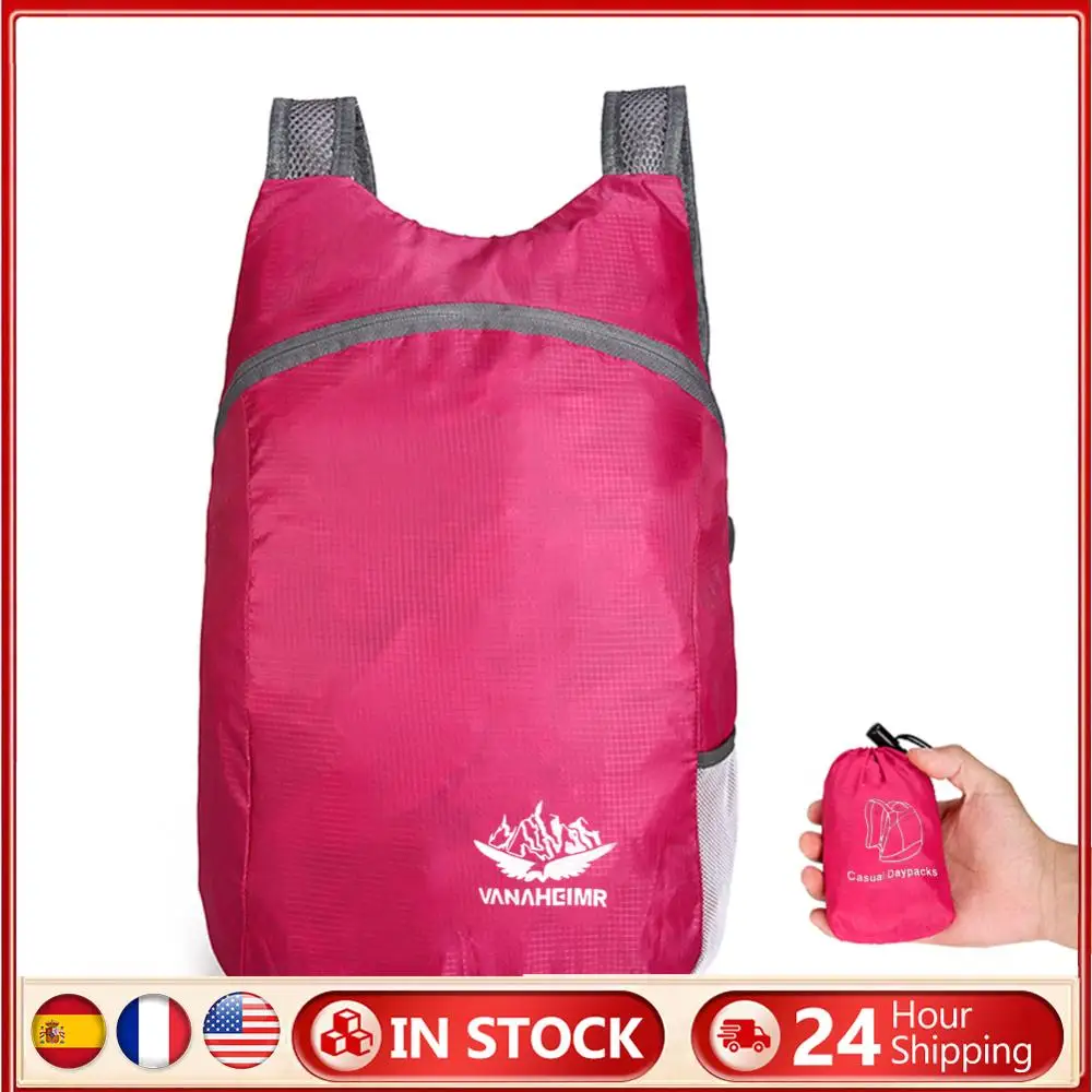 Waterproof Nylon Hiking Backpack for Men and Women