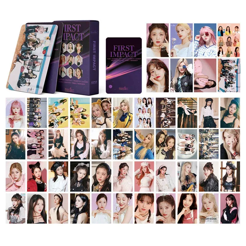 Kpop Kep1er First Impact Album Collectible Lomo Photo Card Set - 55PCS Fan Gift