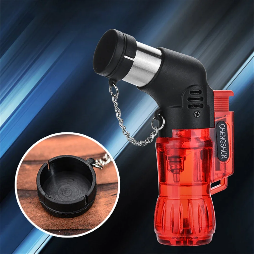 Butane Gas Lighter Cigarette Lighter Butane Jet Flame Cigarette Windproof Lighter Mini Portable Jet Torch Plastic Lighter