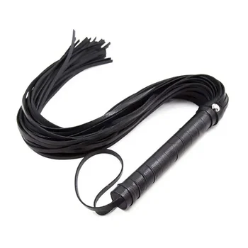 High-Quality PU Leather Riding Crop – Black Horse Riding Whip | Party Flogger & Roleplay Accessory 1