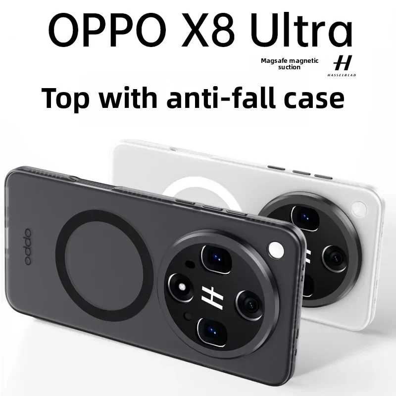 Luxury Matte Transparent Magnetic Case with Camera Protection