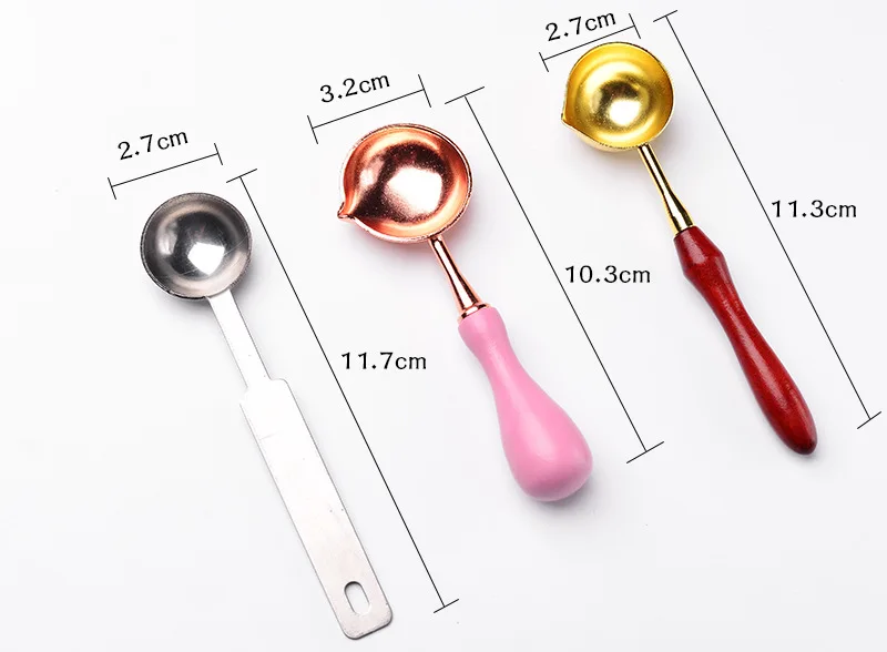 Retro Wax Seal Furnace Stove Wood Sealing Wax Spoon for Heating Melting Making Wedding Invitation Scrapbook Sealing