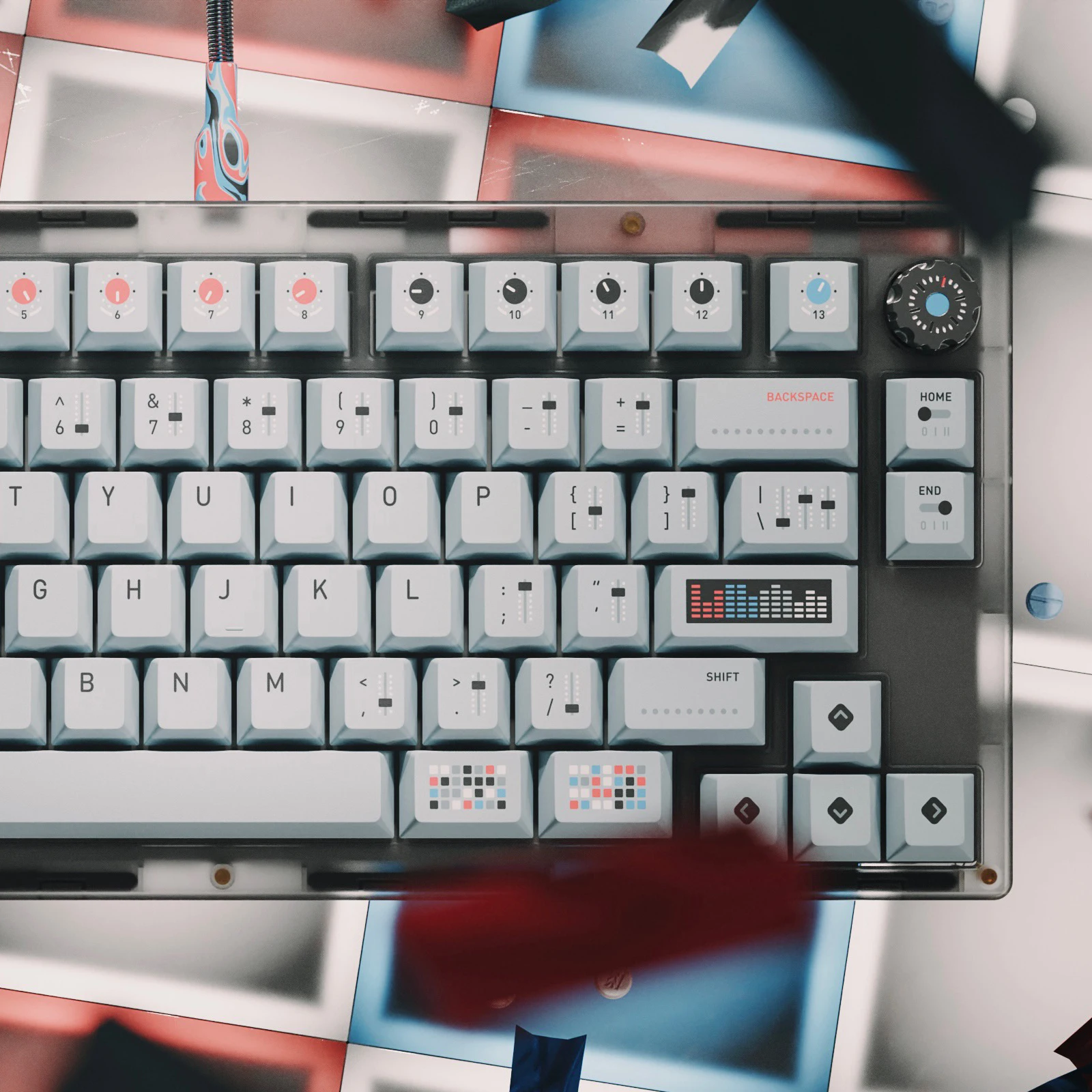 Synth Keycaps Cereja Perfil Pbt Dye Sublimação Keycap Teclado Mecânico para mx Interruptor Iso Enter 40 61 64 75 84 87 980 - Imagem 5