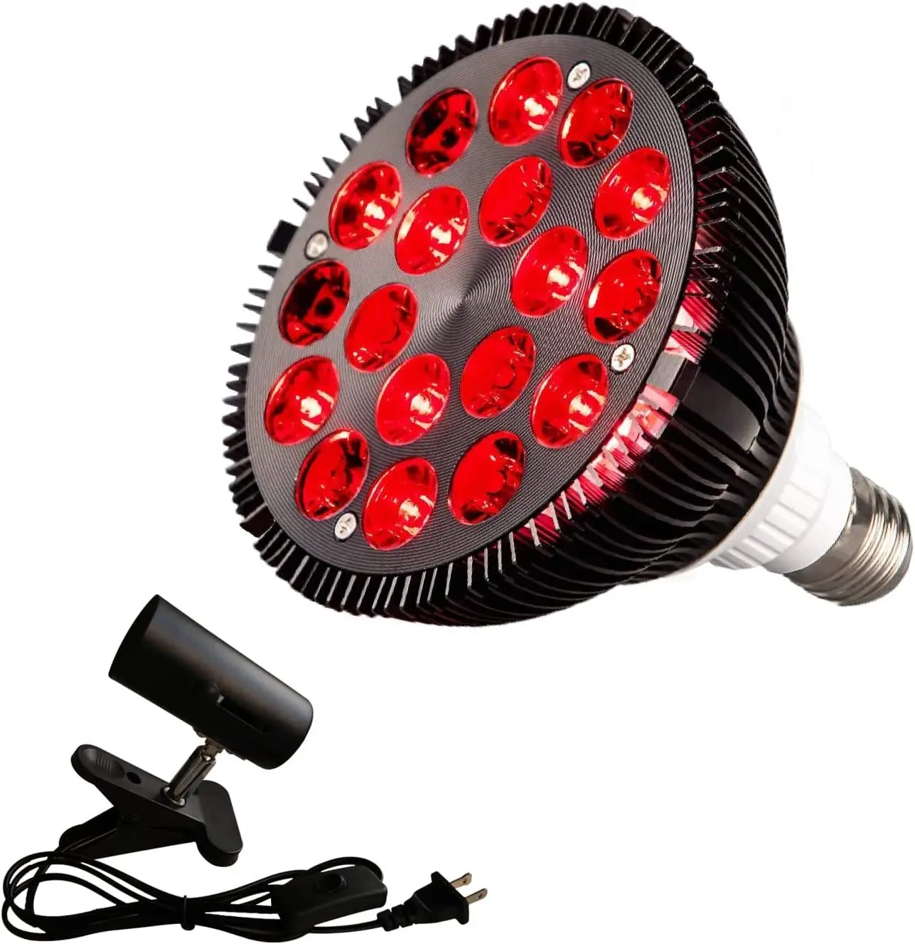 Par38 Red Light Therapy with Holder ,Tripod Bracket, Led Near Infrared Therapy Lamp For Skin Care ,Pain Relief , 660nm, 850nm