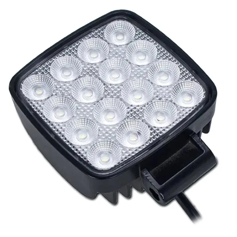 원하는 굴삭기 트랙터 투광등 LED 사각 포크리프트 헤비듀티 오프로드 12V 24V 6240LM 농업용 차량 1