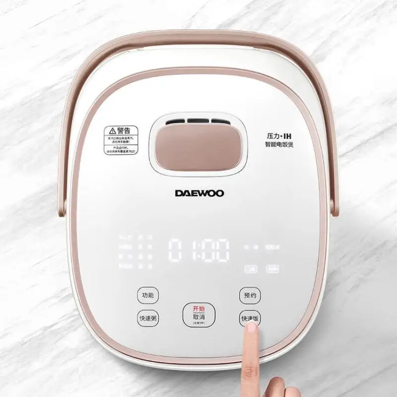 DAEWOO Pressure Cooker 4L 1370W 220V Rice Cooker Intelligent IH High Power High Pressure Rice Cooker 30Kpa Multicooker Kitchen 5