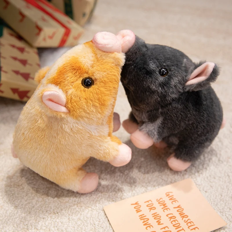 Colorful Pig Plush Soft Toy Standing Posture Baby Soothing Doll Kids Throw Pillow Decorative Cushion Birthday Halloween Gift