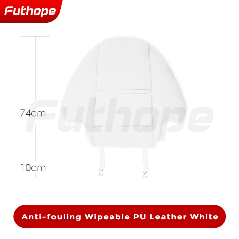 Futhope Car Seat Back Child Anti Kick Pad for Tesla Model 3/Y Protector Interior Trim Leather Turn Fur Decorative protection car seat protector