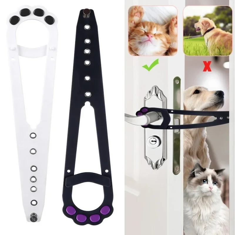 Cat Door Holder Latch Prevents Dogs Entering Elastic Door pet door