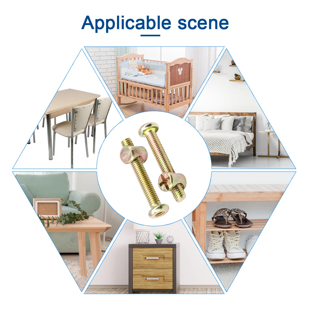 Viti Lettino Foppapedretti Bulloni Per Mobili M6 - Kit Con Viti E - Foto 10