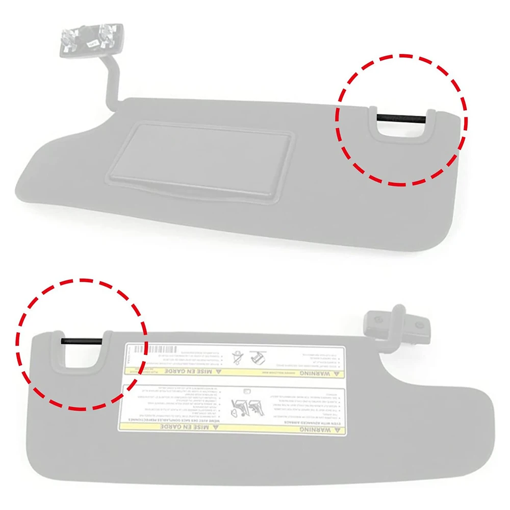 バイザー 1個 ブラック 車内サンバイザー 左運転席側 6CJ07DX9AA