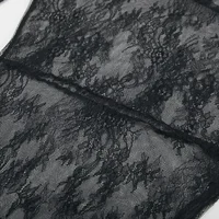 Evening Party Dress Lace Dress High Street Style Black Black Lace Dress Brand New Condition Fashion All-match Dress - Image 3