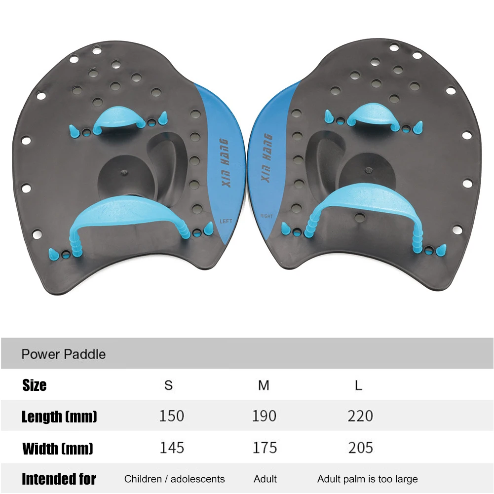 1 Pair Swim Paddles Hand Professional Swimming Paddles Girdles Correction Hand Fins Flippers Finger Webbed Gloves 5