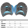 1 Pair Swim Paddles Hand Professional Swimming Paddles Girdles Correction Hand Fins Flippers Finger Webbed Gloves 5