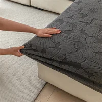 Polar Fleece Flower Jacquard Sofa Cover Is Soft and Comfortable for All Seasons, Anti-Cat Scratch Breathable Sofa Cover 2
