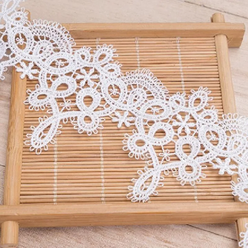 6.5CM Guipure Lace Fabric Trim Embroidery Lace Fabric Applique Dress Sewing Ribbon 1Yards lace ribbon,lace fabric,lace sewing accessories,lace sewing supplies,lace accessories,lace garment accessories,lace decoration,clothing craft accessories