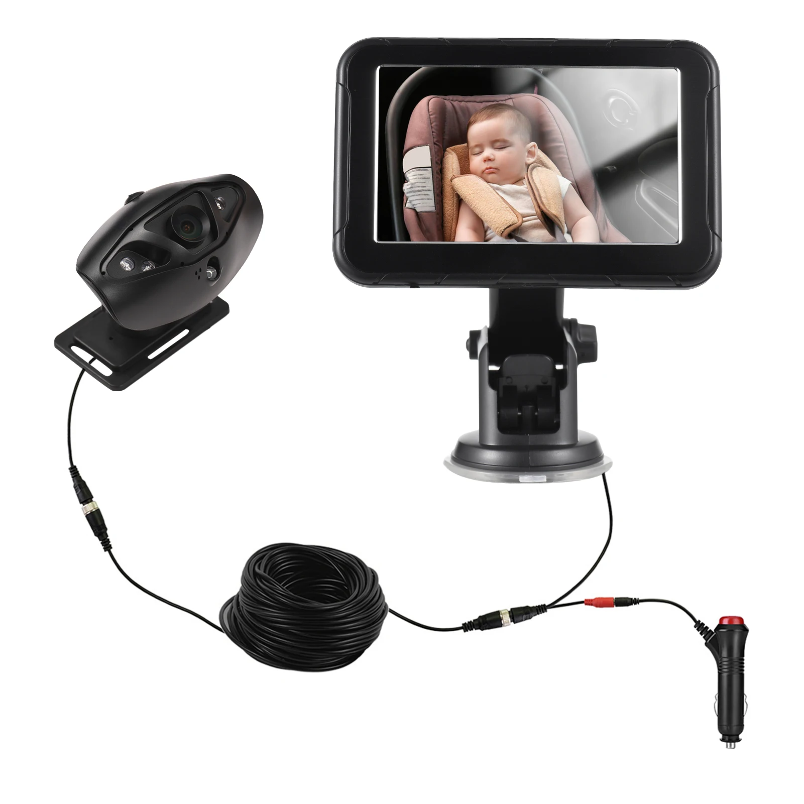 Ecoscandaglio Con Telecamera Subacquea 4,3 IPS – Cavo 30 M, Visione Notturna IR 220°, Batteria 10 Ore, IP65 Per Pesca In Mare E Lago
