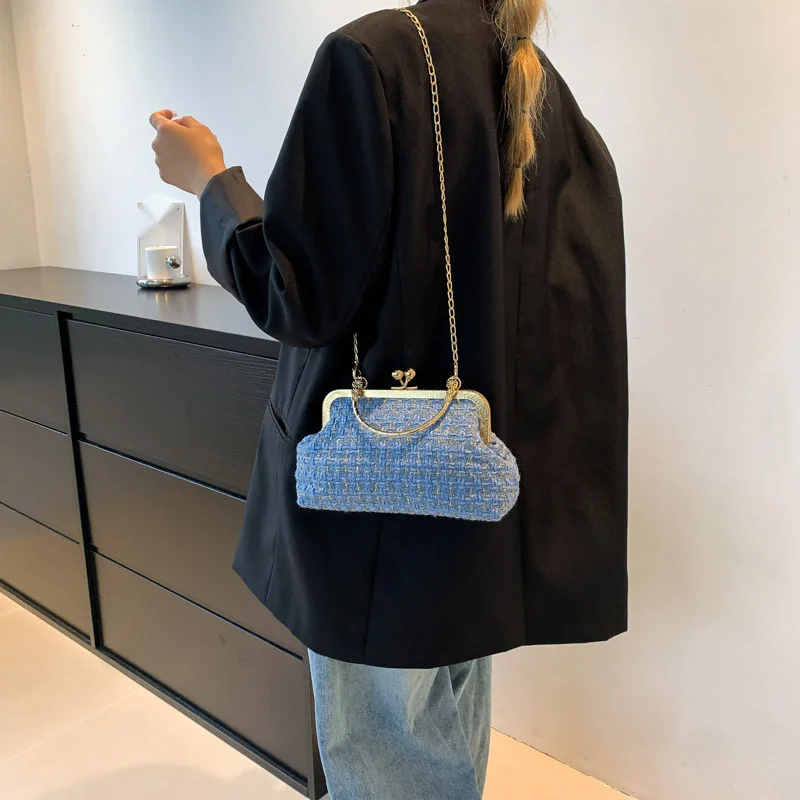 Fashion Chain Bag Autumn New Trend Simple Shoulder Bag Shell Bag Casual Crossbody Bag Women's Bag_voghion.com