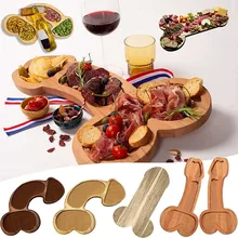Tabla de madera para aperitivo para despedida de soltera, tabla de queso con pene único, tabla de cubiertos divertidos, bandeja de cocina