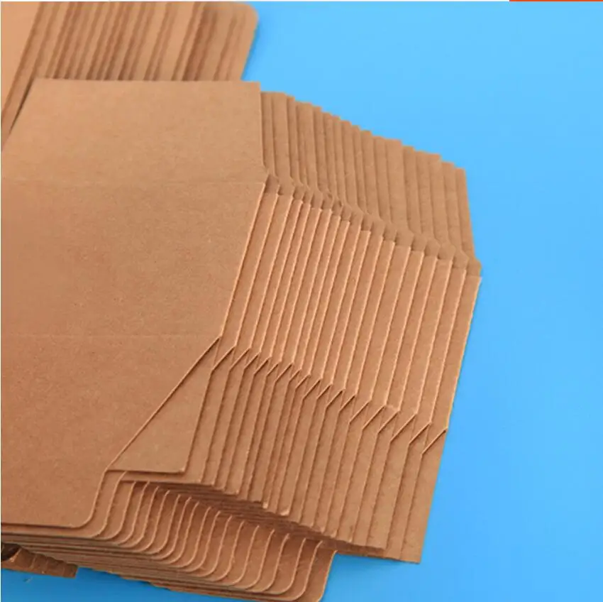 10pcs 작은 종이 골 판지 상자 브라운 크래프트 화이트 블랙 레드 포장 상자 수 제 비누 쥬얼리 사탕 상자